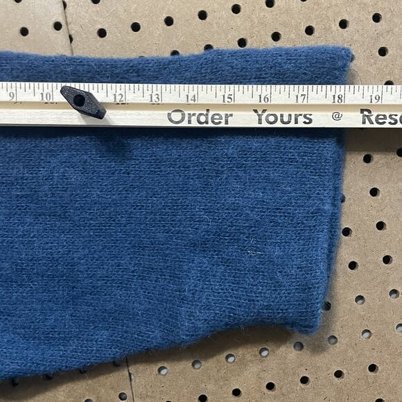 NWT M Design Sweater Womens XL Teal Icelandic Wool Pure Sheep Wool Knit Oversize - Picture 9 of 9